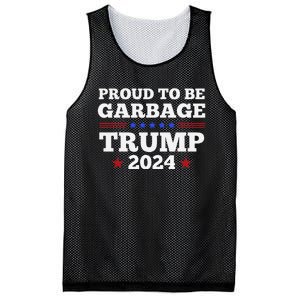 Trump 2024 Proud To Be Garbage Presidential Election Mesh Reversible Basketball Jersey Tank