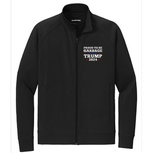 Trump 2024 Proud To Be Garbage Presidential Election Stretch Full-Zip Cadet Jacket