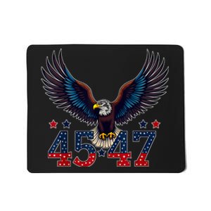 Trump 2024 President 45 And 47 American Flag Trump 2024 Mousepad