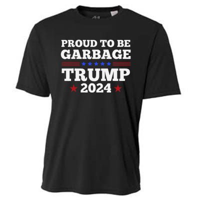 Trump 2024 Proud To Be Garbage Presidential Election Gift Cooling Performance Crew T-Shirt