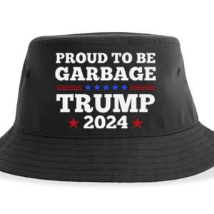 Trump 2024 Proud To Be Garbage Presidential Election Gift Sustainable Bucket Hat