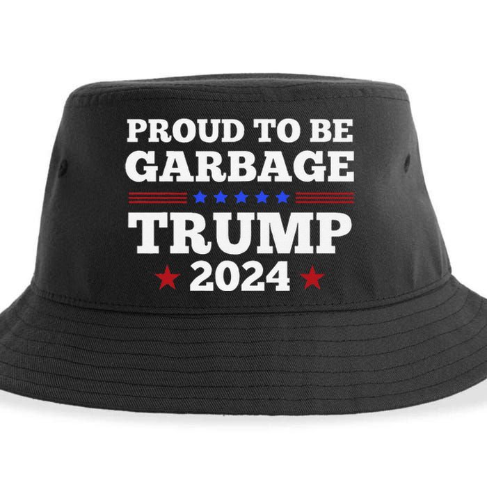 Trump 2024 Proud To Be Garbage Presidential Election Gift Sustainable Bucket Hat