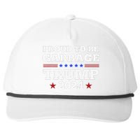 Trump 2024 Proud To Be Garbage Presidential Election Gift Snapback Five-Panel Rope Hat