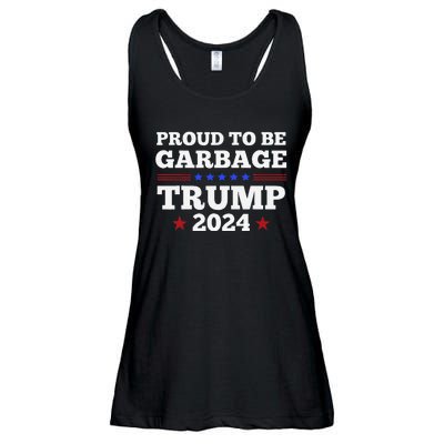 Trump 2024 Proud To Be Garbage Presidential Election Gift Ladies Essential Flowy Tank