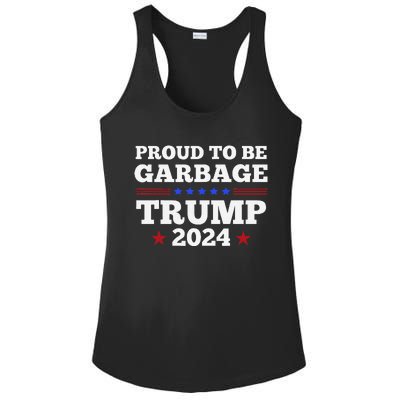 Trump 2024 Proud To Be Garbage Presidential Election Gift Ladies PosiCharge Competitor Racerback Tank