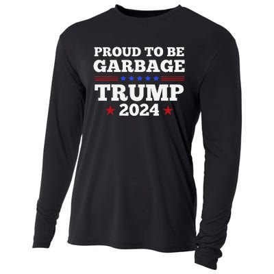 Trump 2024 Proud To Be Garbage Presidential Election Gift Cooling Performance Long Sleeve Crew