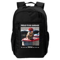 Trump 2024 Proud To Be Garbage Crew Trump’S Supporters Funny Daily Commute Backpack