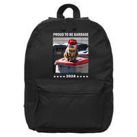 Trump 2024 Proud To Be Garbage Crew Trump’S Supporters Funny 16 in Basic Backpack