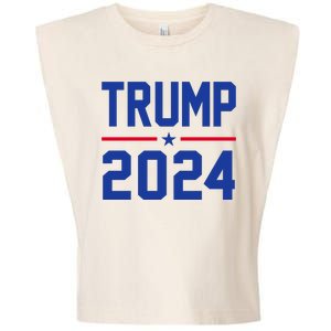 Trump 2024 Political Republican Garment-Dyed Women's Muscle Tee