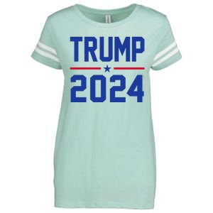 Trump 2024 Political Republican Enza Ladies Jersey Football T-Shirt