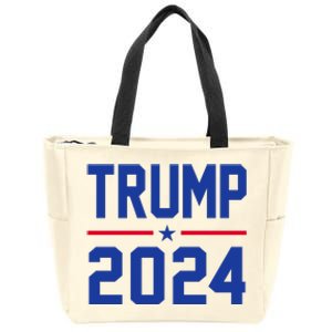 Trump 2024 Political Republican Zip Tote Bag