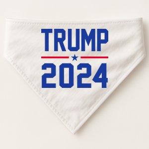 Trump 2024 Political Republican USA-Made Doggie Bandana