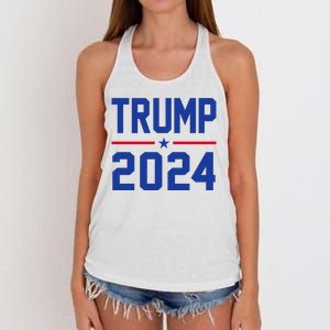 Trump 2024 Political Republican Women's Knotted Racerback Tank