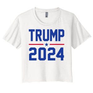 Trump 2024 Political Republican Women's Crop Top Tee