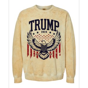 Trump 2024 Pro Trump Republican Colorblast Crewneck Sweatshirt