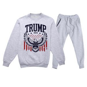 Trump 2024 Pro Trump Republican Premium Crewneck Sweatsuit Set