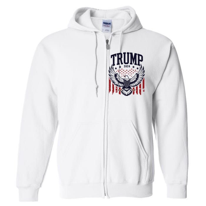 Trump 2024 Pro Trump Republican Full Zip Hoodie