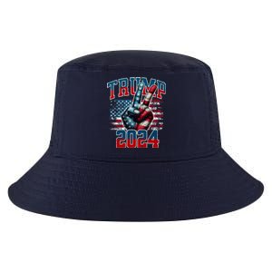 Trump 2024 Peace Sign Cool Comfort Performance Bucket Hat