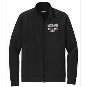 Trump 2024 Proud To Be Garbage Presidential Election Stretch Full-Zip Cadet Jacket