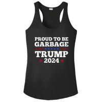 Trump 2024 Proud To Be Garbage Presidential Election Ladies PosiCharge Competitor Racerback Tank