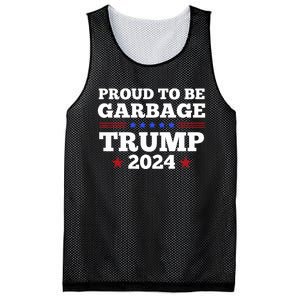 Trump 2024 Proud To Be Garbage Presidential Election Mesh Reversible Basketball Jersey Tank