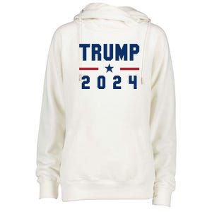 Trump 2024 | Pro Trump | Pro America | Republican Shirt | Patriotic Gifts Womens Funnel Neck Pullover Hood