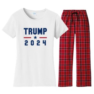 Trump 2024 | Pro Trump | Pro America | Republican Shirt | Patriotic Gifts Women's Flannel Pajama Set