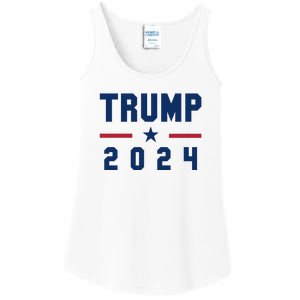 Trump 2024 | Pro Trump | Pro America | Republican Shirt | Patriotic Gifts Ladies Essential Tank