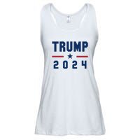 Trump 2024 | Pro Trump | Pro America | Republican Shirt | Patriotic Gifts Ladies Essential Flowy Tank