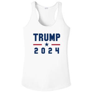 Trump 2024 | Pro Trump | Pro America | Republican Shirt | Patriotic Gifts Ladies PosiCharge Competitor Racerback Tank