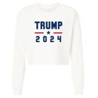 Trump 2024 | Pro Trump | Pro America | Republican Shirt | Patriotic Gifts Cropped Pullover Crew