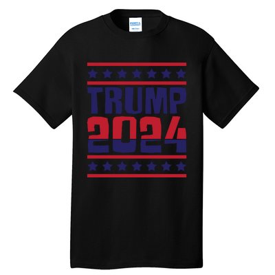 Trump 2024 Patriotic Motif Tall T-Shirt