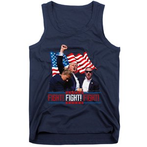 Trump 2024 President Fight Bloodied Fist Pumping Of Legend Tank Top