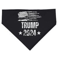 Trump 2024 Pro Trump American Flag USA-Made Doggie Bandana