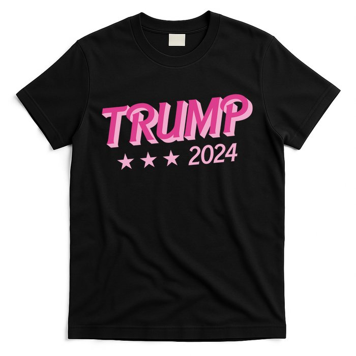 Trump Pink Donald Trump 2024 US Election Pink Girly T-Shirt