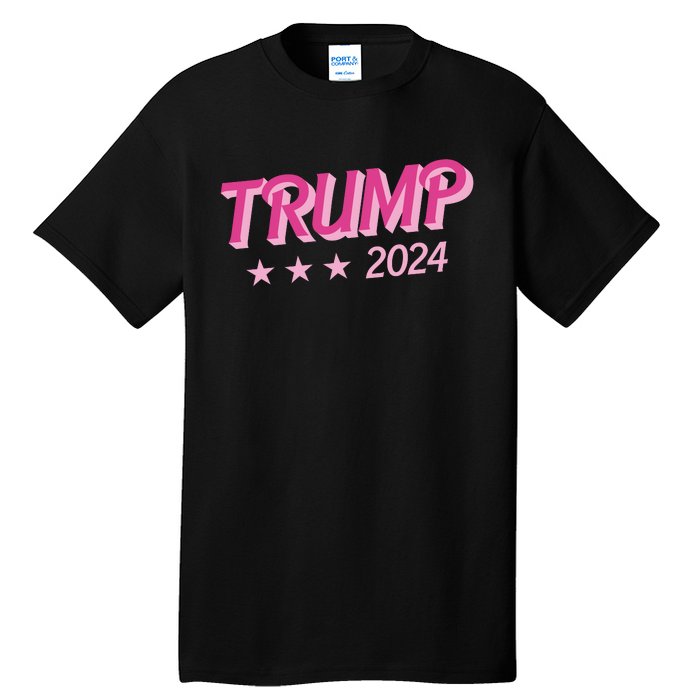 Trump Pink Donald Trump 2024 US Election Pink Girly Tall T-Shirt