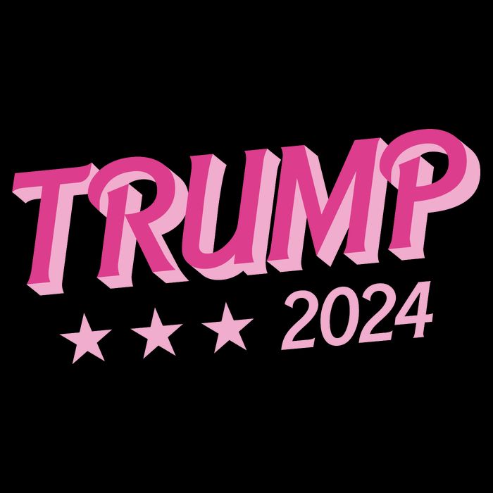 Trump Pink Donald Trump 2024 US Election Pink Girly V-Neck T-Shirt