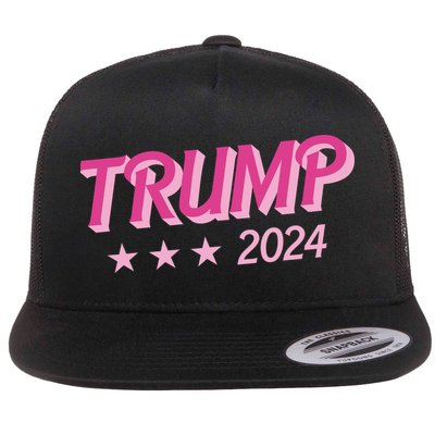 Trump Pink Donald Trump 2024 US Election Pink Girly Flatbill Hat