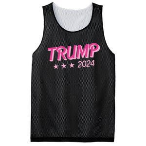 Trump Pink Donald Trump 2024 US Election Pink Girly Mesh Reversible Basketball Jersey Tank