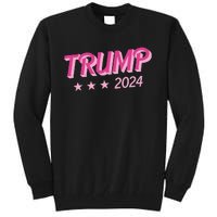 Trump Pink Donald Trump 2024 US Election Pink Girly Tall Sweatshirt