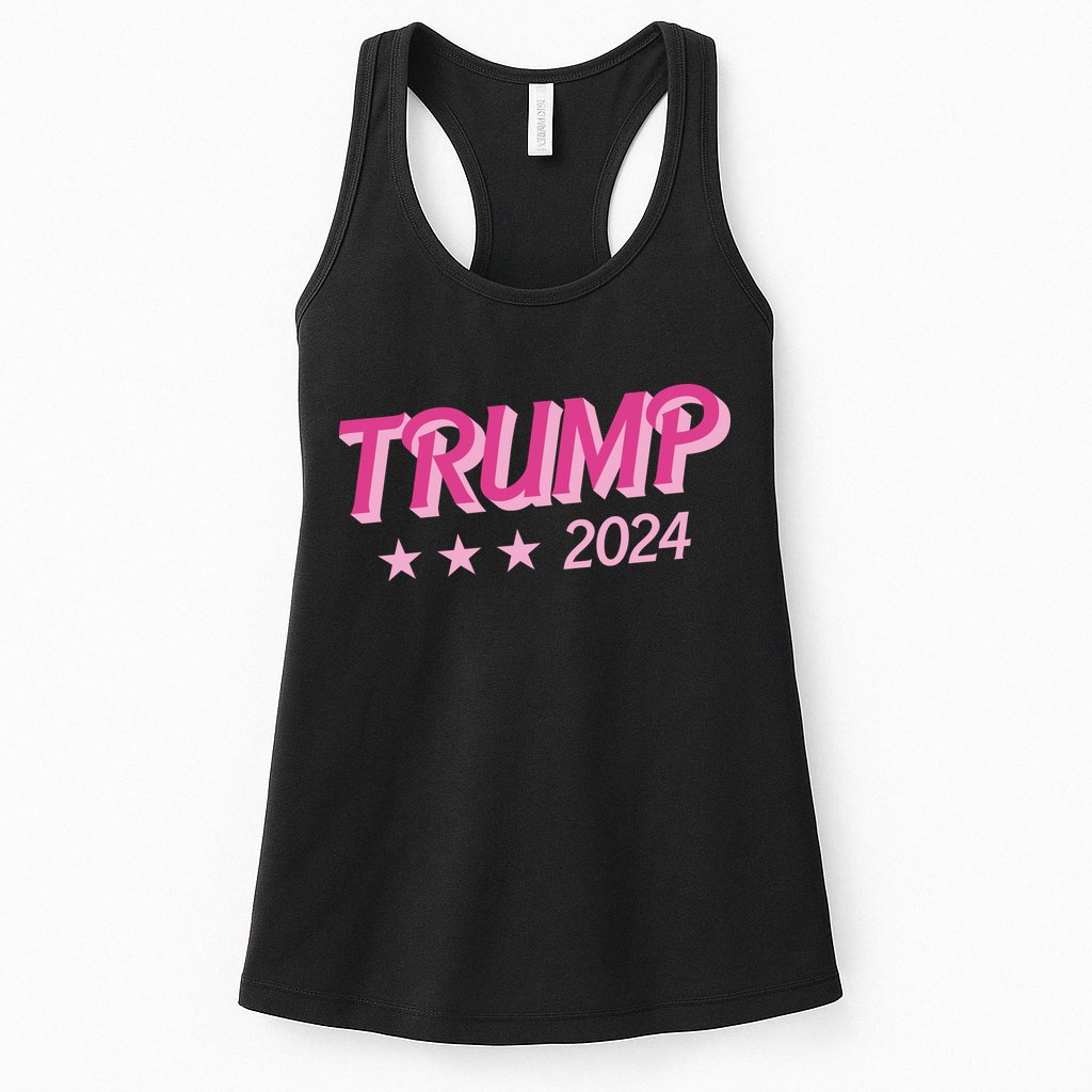 Trump Pink Donald Trump 2024 US Election Pink Girly Womens Tank Top