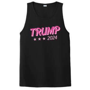 Trump Pink Donald Trump 2024 US Election Pink Girly PosiCharge Competitor Tank