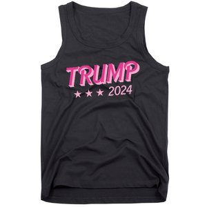 Trump Pink Donald Trump 2024 US Election Pink Girly Tank Top