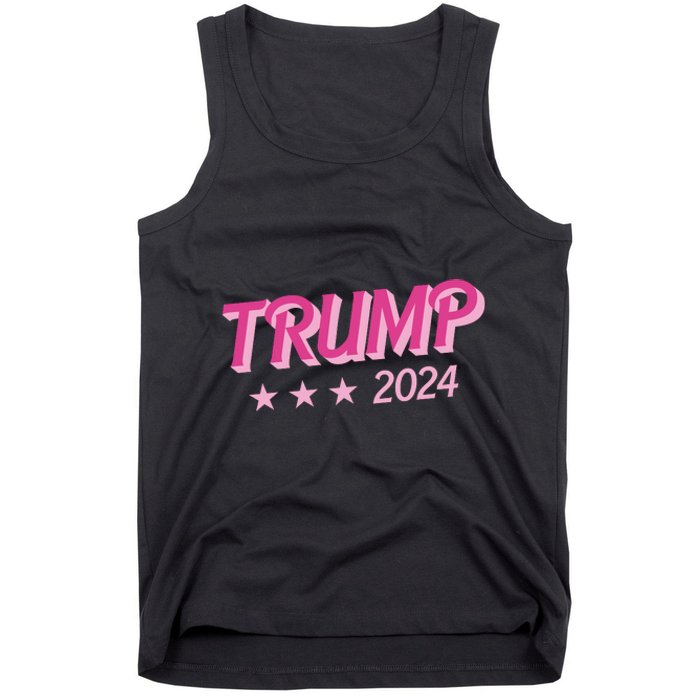 Trump Pink Donald Trump 2024 US Election Pink Girly Tank Top