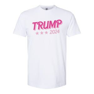 Trump Pink Donald Trump 2024 US Election Pink Girly Softstyle CVC T-Shirt