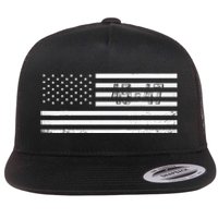 Trump 2024 President 45 47 Vintage American Flag Pro Trump Flat Bill Trucker Hat