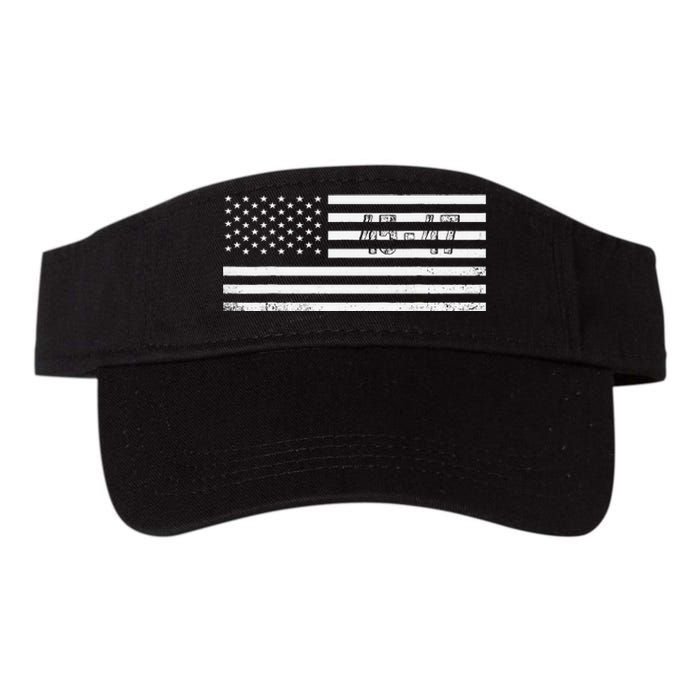 Trump 2024 President 45 47 Vintage American Flag Pro Trump Valucap Bio-Washed Visor