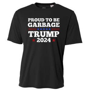 Trump 2024 Proud To Be Garbage Presidential Election Cooling Performance Crew T-Shirt