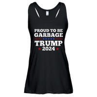 Trump 2024 Proud To Be Garbage Presidential Election Ladies Essential Flowy Tank