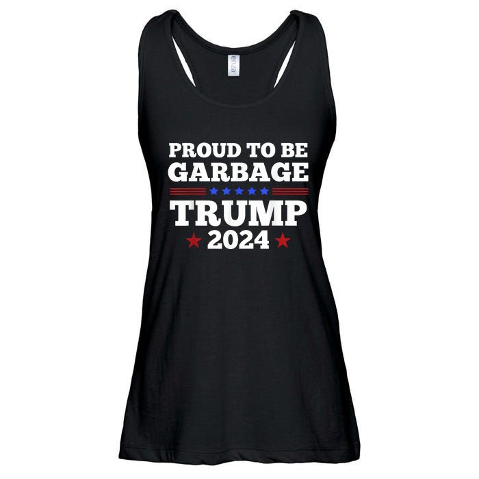 Trump 2024 Proud To Be Garbage Presidential Election Ladies Essential Flowy Tank